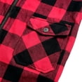 thumbnail image 7 of Plaid Shacket for Men Ghalytn Check Zip Shirt Jacket - Casual Outerwear with Pockets, 7 of 7