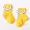 thumbnail image 5 of 5 pairs Cute Fruit Baby Socks Toddler Cotton Ankle Socks Boys Girl Unisex Spring Loose Socks Indoor Socks for Child, 5 of 5