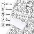 thumbnail image 5 of WOYY Girls DIY Colorable Pajamas Ocean Graphic Long Sleeve Top Pants Sleep Set, Sizes 2-10, 5 of 6