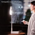 thumbnail image 2 of Injueey Lámpara de relleno para Selfie LED compatible con Bluetooth, soporte para teléfono de vídeo de viaje, soporte de iluminación giratorio de 360 Electrónica Blanco, 2 of 6
