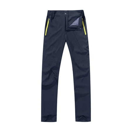 Lenpel Hiking Cargo Pants for Women Lightweight Water-Resistant Quick Dry Travel Trousers with Zipper Pockets