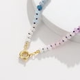thumbnail image 6 of Beaded Gemstone Necklace for Women, Colorful Boho Bead Choker Natural Stone Surfer Beach Necklaces Gold Plated Summer Handmade Jewelry, 6 of 6