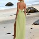 thumbnail image 3 of Traje de baño de una pieza para mujer, bikini informal y de moda de color sólido con cordones, traje de baño de moda playera para mujer, trajes de baño de una pieza para mujer, trajes de baño para muj, 3 of 6