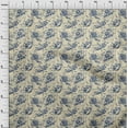 thumbnail image 4 of oneOone Velvet Beige Fabric Floral Fabric For Sewing Printed Craft Fabric By The Yard 58 Inch Wide, 4 of 4