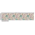 thumbnail image 3 of Abstract Upholstery Fabric by the Yard, Retro Drawn Doodled Floral Elements Bloomed Roses and Swirled Geometric, Decorative Fabric for DIY and Home Accents, Multicolor by Ambesonne, 3 of 5