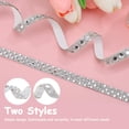 thumbnail image 3 of WHAMVOX  2 Rolls Rhinestone Ribbon Self Adhesive Rhinestones Band Miss, 3 of 7