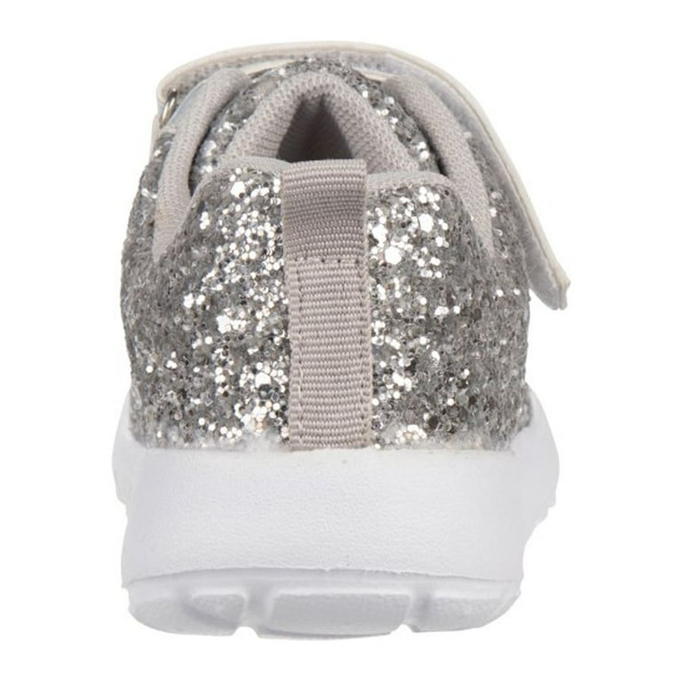Silver Glitter Glam Sneakers: Lightweight Women's & Girl's Fashion Sneakers  – LuLu Grace