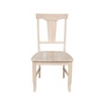 thumbnail image 4 of International Concepts Set of Two Solid Wood Panel Back Chairs in Unfinished, 4 of 9