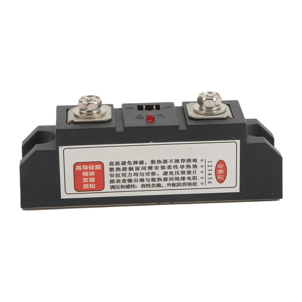 Relé De Estado Sólido, Relé SSR Industrial Placa Base De Cobre De Bajo Ruido Disipación De Calor Rápida Para Electrodomésticos Para Máquinas Herramienta ANGGREK Solid State Relay