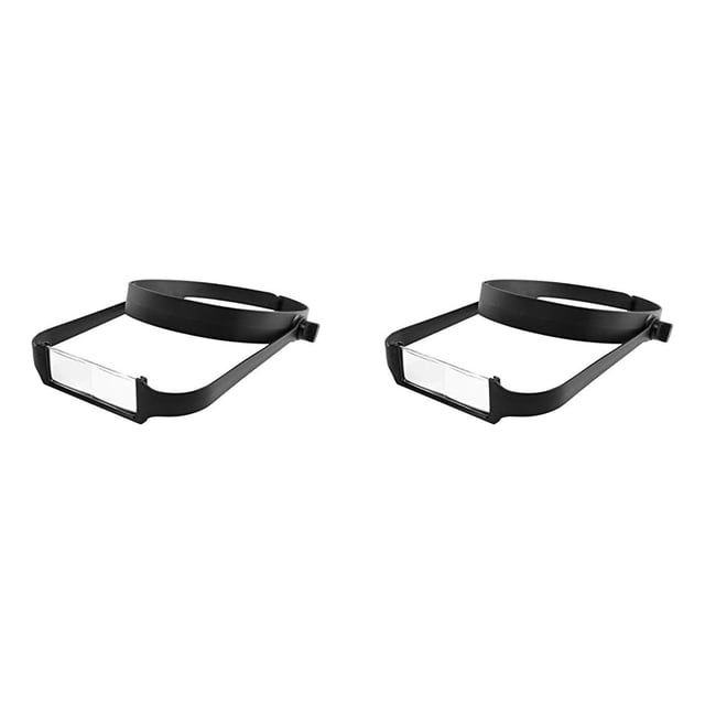 2X Lupa de Diadema con 8 Lentes, ReparacióN Asistida de Lupa de Lectura Montada en la Cabeza