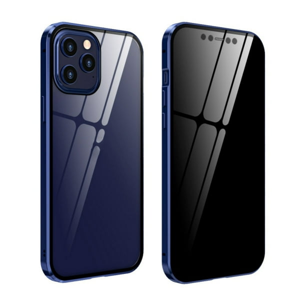 Anti Peeping Iphone 12 Pro Max 360 Full Body Case Clear Double Sided Tempered Glass Magnetic Adsorption Metal Bumper Protection Privacy Cover For Iphone 12 Pro Max Gold Iphone 12 Pro Max Walmart Com