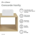 thumbnail image 3 of Concorde 24'' Wall-Hung Vanity In Natural Oak, 3 of 11