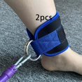 thumbnail image 3 of 1 par de correas de tobillo Macarena para accesorios de máquina de cable Azul, 3 of 8
