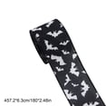 thumbnail image 3 of Fmbmuo Halloween Black Bat Ghost Faux-Burlap Wired Ribbon 5 Yards Wedding Decoration Wedding Decor Ribbon Ribbons for Crafts Ribbon for Gift Wrapping, 3 of 4