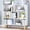 Warm White, variant on IOTXY Simple Bookcase with Legs - 3 Tier 5 Cubes Freestanding Low Display Cabinet, Warm White