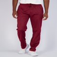 thumbnail image 4 of 3 Pack  Men‘s Active Athletic Casual Tricot Open Bottom Sweatpants with Pockets (Available In Big & Tall), 4 of 6