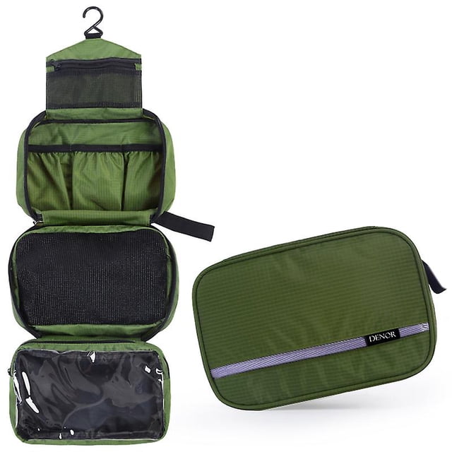 Neceser colgante para artículos de aseo, kit organizador de viaje para hombres y mujeres, cosméticos, maquillaje, bolsas de ducha con gancho resistente.