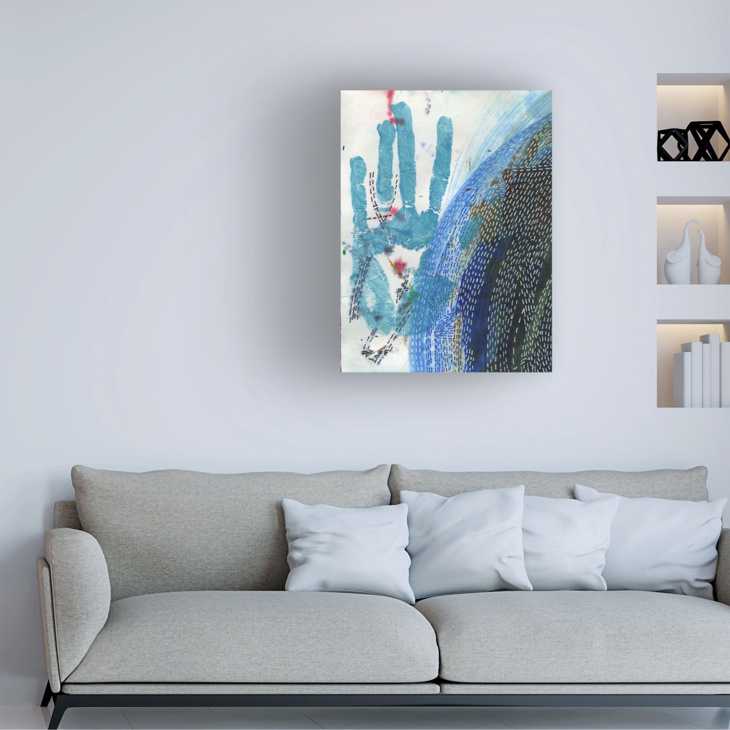 Canvas Wall Art - Medha Karandikar 'Spiritual Journal 4' Wall Art for Living Room, Bedroom, or Office DÃ©cor by Trademark Fine Art - 18 x 24 Inches