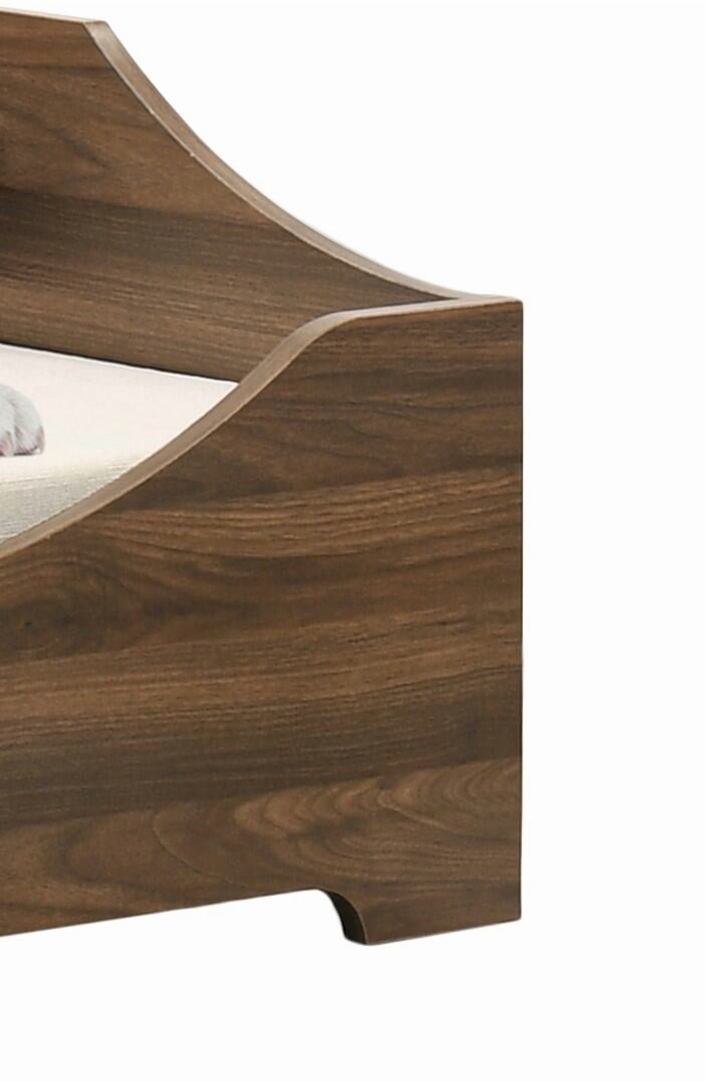 Orthopedic Dog Bed, Gino 36"W Brown Alder Wood Finish 36"W Modern Comfy Pet Bed with Cushion, Brown Dog Bed,Particle Board Cat Bed, Pet Supplies Pet Beds & Furniture