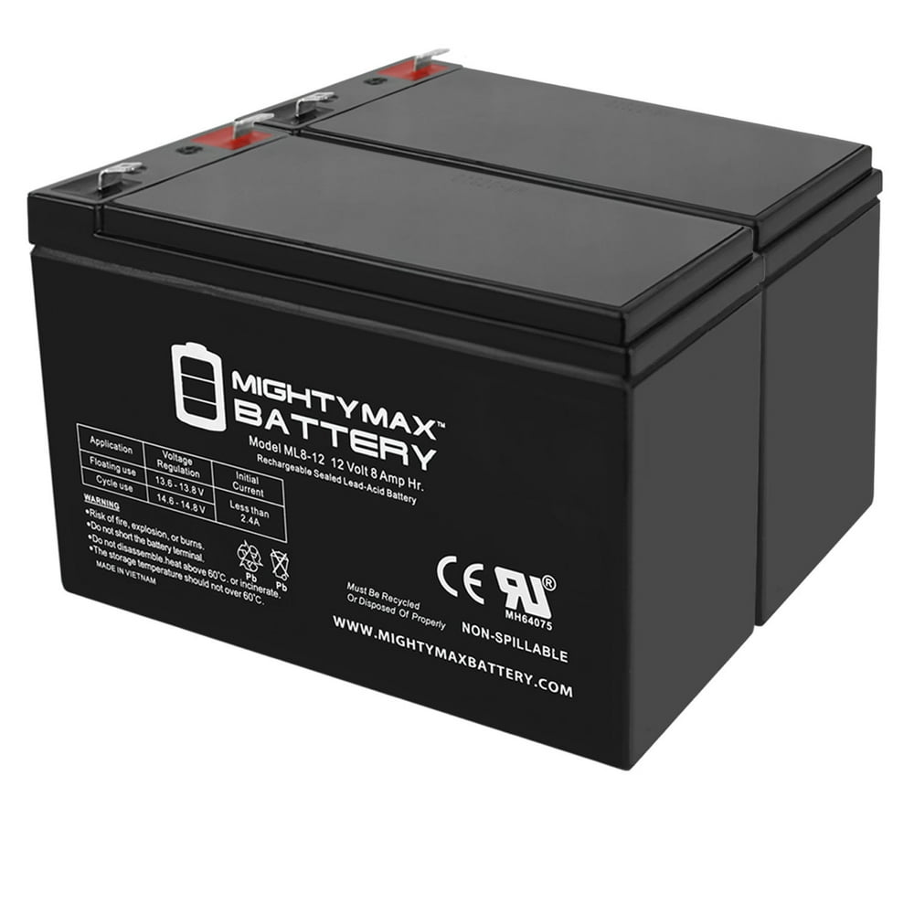 12V 8Ah Battery for Razor MX350, MX400 Electric Dirt Bike 2 Pack
