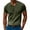 Army Green, variant on cfhntfmh Men's Summer T-Shirts Corduroy V Neck Ribbed Knit Stretch Casual Basic Shirts Summer Plain Solid Tops Tee