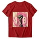 thumbnail image 2 of Fiudx Ropa de Mujer Blusa de Manga Corta con Estampado de Moda para Mujer, Divertida Camiseta con Cuello Redondo, 2 of 3