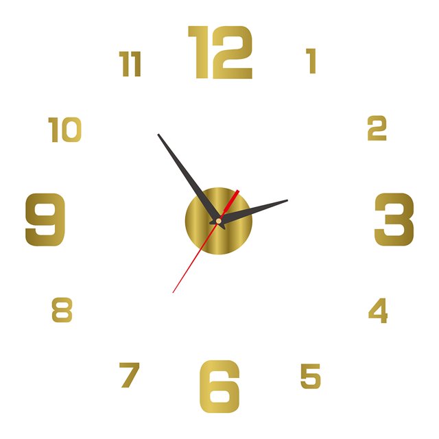 Reloj De Pared, 3D DIY Esfera Luminosa Acrílico Sin Taladros Reloj De Pared Silencioso Sin Marco Con Pegatinas Numéricas Para Sala De Estar Oficina Dormitorio Decoración Moderna