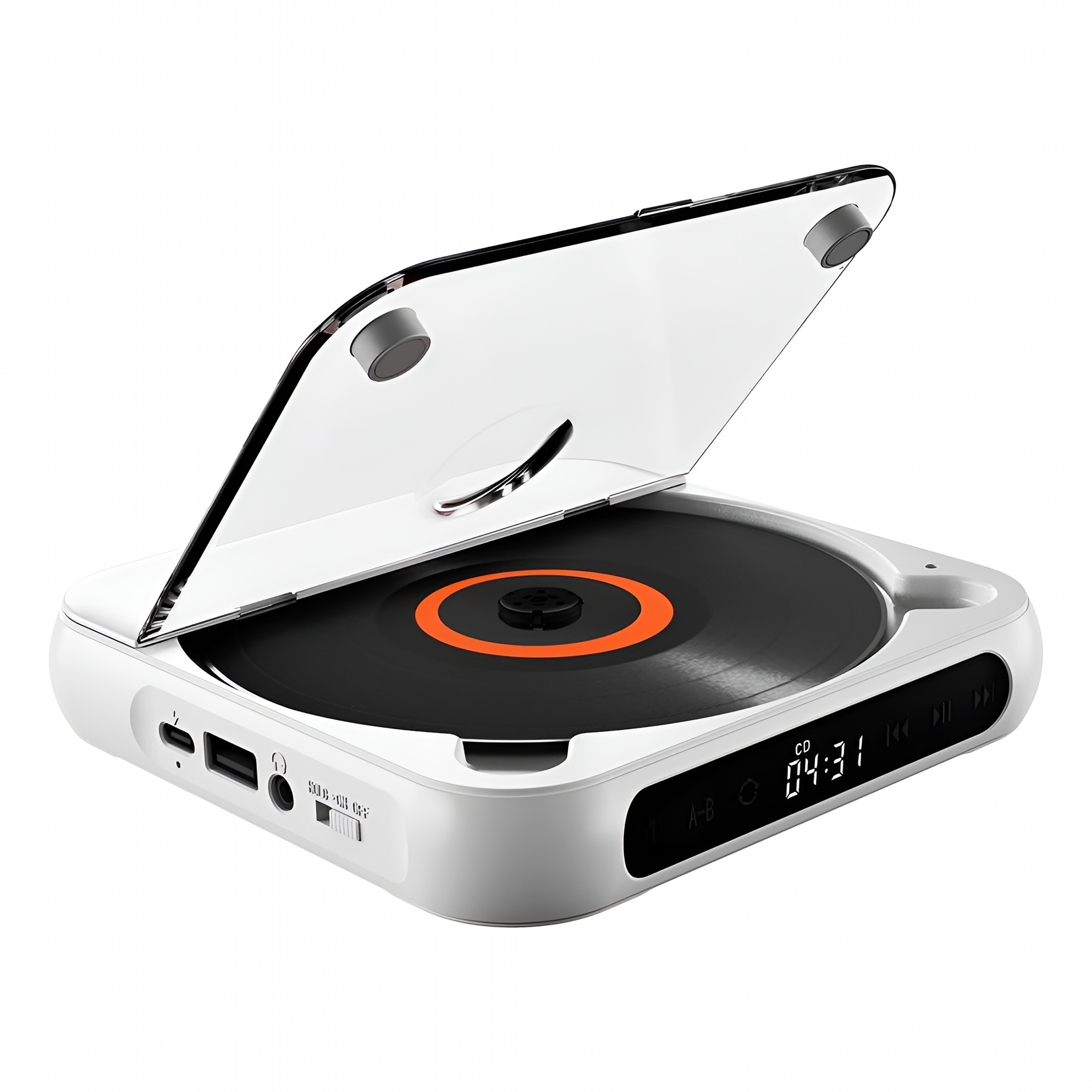 GJX 2026 New Wall Mountable Portable Cd Player with Usb and Aux Car for Home for Kitchen,Bedroom,Office,Garage,Patio