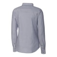 thumbnail image 3 of Women's Cutter & Buck Charcoal Tulsa Drillers Stretch Oxford Long Sleeve Tri-Blend Button-Up Dress Shirt, 3 of 3