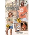 thumbnail image 2 of Weardear 3 Pack Maternity Shirts Split Side Oversized Pregnancy Tops Crew Neck Short Sleeve Postpartum Clothes, 2 of 5