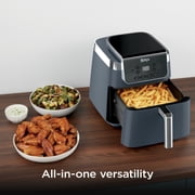 Ninja Air Fryer Pro XL 6.5-Qt, 4-in-1, Air Crisp Technology, Nonstick Crisper Plate, AF180WMBL Cyberspace