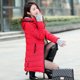 thumbnail image 2 of Guantes largos de otoño e invierno, chaqueta acolchada de algodón para mujer, talla grande con sombrero, chaqueta acolchada de algodón de corte ajustado, abrigo cálido, 2 of 4