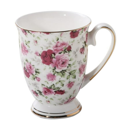 

Ceramic Coffee Cup Patterned Tea Mug with Handle for Home Office