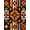 Orange, Pattern 5, variant on ODIKA 4'x6' Machine Washable Non-Slip Area Rug, Aztec Burnt Orange High Traffic Rug, Orange, 1165192