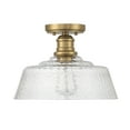 thumbnail image 3 of Trade Winds Finn 1-Light Ceiling Light in Natural Brass, 3 of 4