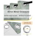 thumbnail image 6 of Sage Green Gray Blackout Curtains 84 Inches Long for Bedroom,Abstract Modern Street Painting Art Ombre Thermal Insulated Room Darkening Black Out Window Curtain Panels Grommet Drapes for Living Room, 6 of 8