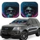 thumbnail image 1 of Balery Punk Style Blue Haired Skull Parasol para parabrisas de coche de 2 piezas | Parasol plegable para parabrisas delantero de coche para la mayoría de sedanes-Large, 1 of 6