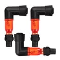 thumbnail image 1 of 3 tapas de bujía: bujías de alto rendimiento con curvatura de 90 grados para motos de cross, vehículos todoterreno y scooters. Tapa de resistencia de encendido con luz para una mayor eficiencia., 1 of 6