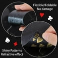 thumbnail image 4 of Juego de cartas Etyishe, póker negro de plástico impermeable (paquete de 4), 4 of 7