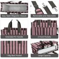 thumbnail image 4 of Canvas Tote Bag for Women with Compartments, Large Cute Checkered Teacher Student Shoulder Bag Nurse Purses Crossbody Bags Work Laptop Book Bag Satchels Handbags, 4 of 6