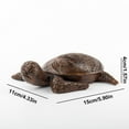 thumbnail image 4 of Turtle Wood Carving Decor Simulation Animal Resin Tortoise Sculptures Gift Ornament, 4 of 11