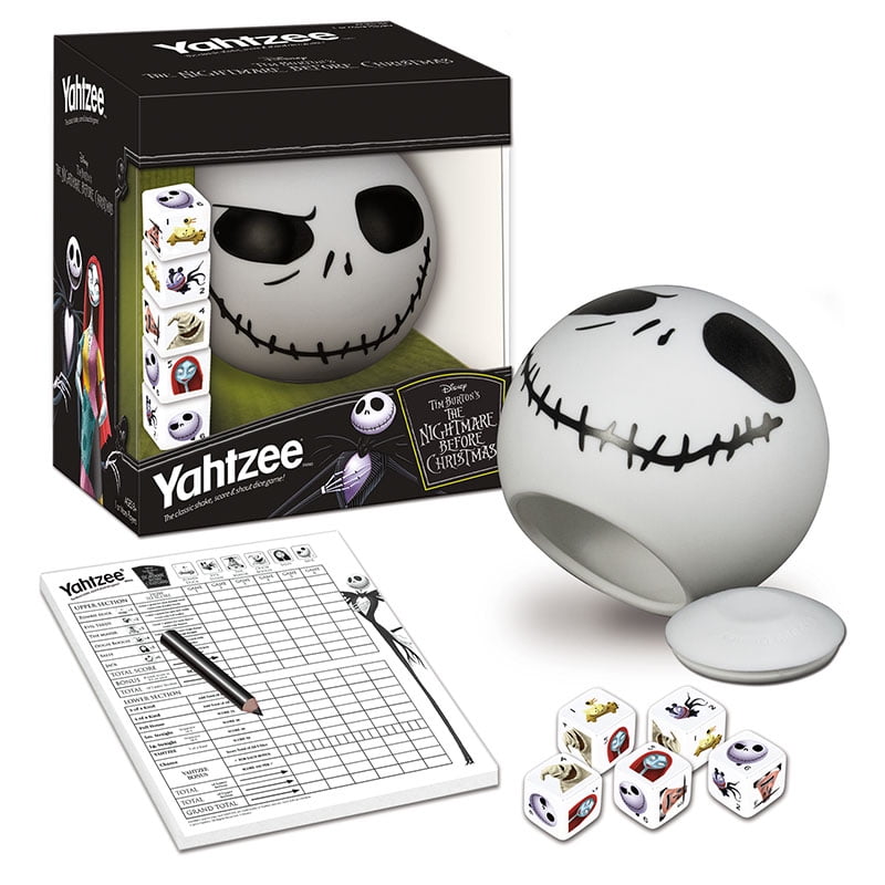 yahtzee the nightmare before christmas dice game walmart com