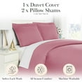 thumbnail image 2 of Neutral Solid Color 3-Piece Duvet Cover Set by Southshore Fine Linens, 2 of 9