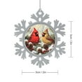 thumbnail image 2 of Red Cardinal Birds Metal Christmas Ornament Winter Holiday Hanging Christmas Tree Ornaments Metal Christmas Ornaments Tree Decor Gifts for Friends Coworkers Employees Family, 2 of 8