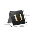 thumbnail image 2 of TABLZONE Black Acrylic Double-Sided Table Numbers for Wedding, Smooth Finish, Set of 10 and Elegant, 2 of 5