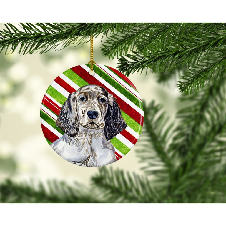 Carolines Treasures LH9232-CO1 English Setter Candy Cane Holiday