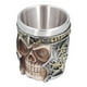 thumbnail image 3 of Taza de calavera, taza de calavera, taza vikinga de resina inoxidable, características líderes de clase, 3 of 8