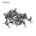 thumbnail image 3 of 3 Way Swivel 44lb Copper Fishing Cross Line T Turn Terminal Tackle, Black 20 Pack, 3 of 6