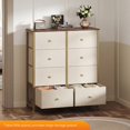 thumbnail image 6 of CONCETTA 8-Drawer Fabric Dresser Storage Chest for Bedroom, Closet, Entryway, Storage Furniture for Adults, Khaki, 6 of 6