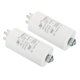 thumbnail image 1 of Condensador de funcionamiento Uxcell CBB60 35uF, 2 piezas AC450V 4 pines 50/60Hz cilindro con tornillo 75x40mm, 1 of 5